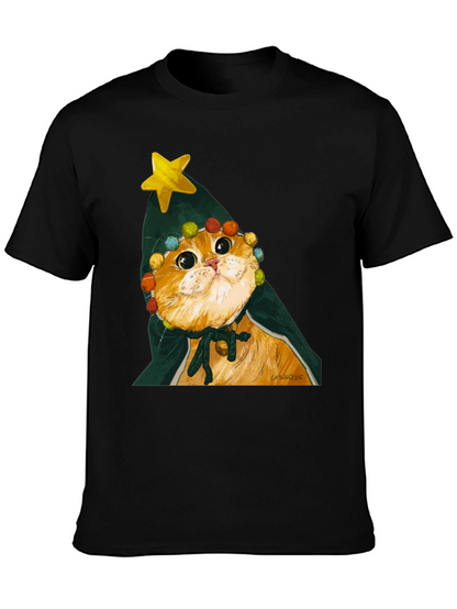 Cat Christmas Tree T-Shirt