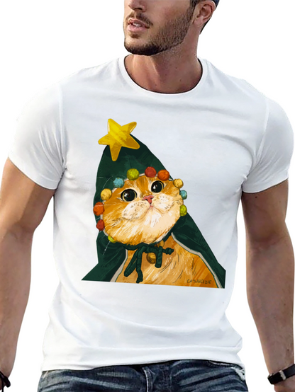 Cat Christmas Tree T-Shirt