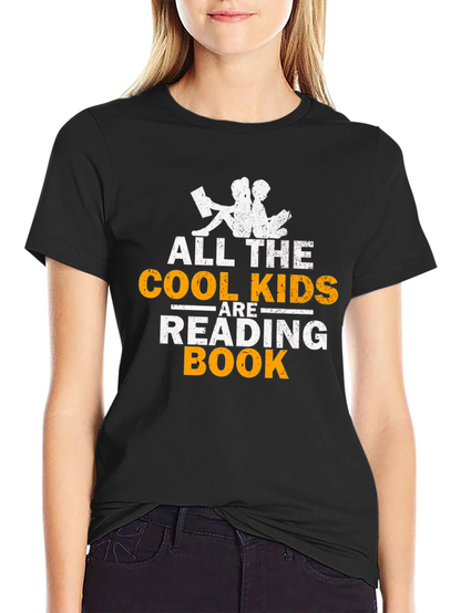 Cool Kids Reading Book T-Shirt