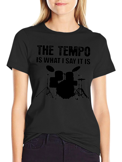 The Tempo T-Shirt: Musician Drummer Tee