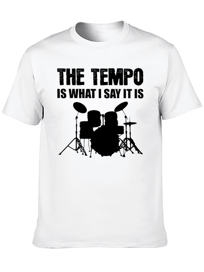 The Tempo T-Shirt: Musician Drummer Tee