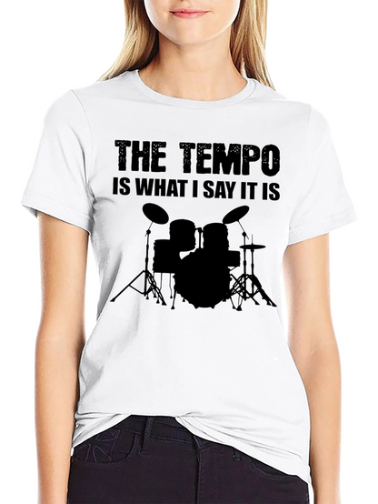 The Tempo T-Shirt: Musician Drummer Tee
