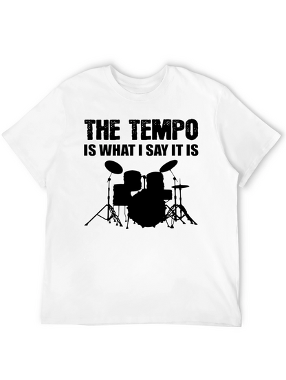 The Tempo T-Shirt: Musician Drummer Tee