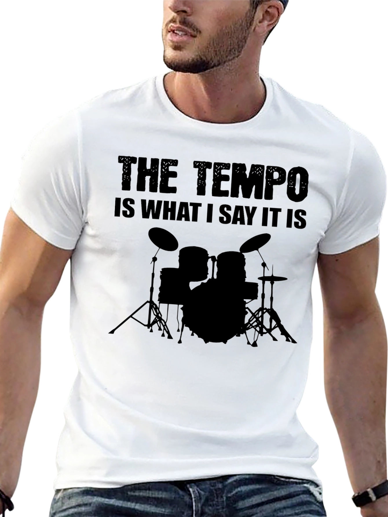 The Tempo T-Shirt: Musician Drummer Tee