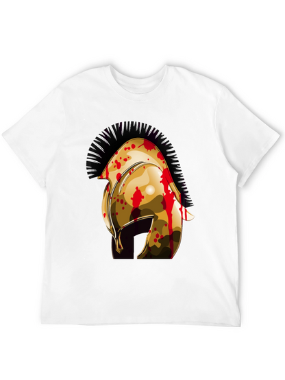 Spartan Helmet Graphic Tee - Mens Black T-Shirt