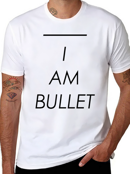 I am Bullet Graphic Print T-Shirt