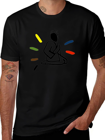 Meditating Martial Artist Graphic Tee