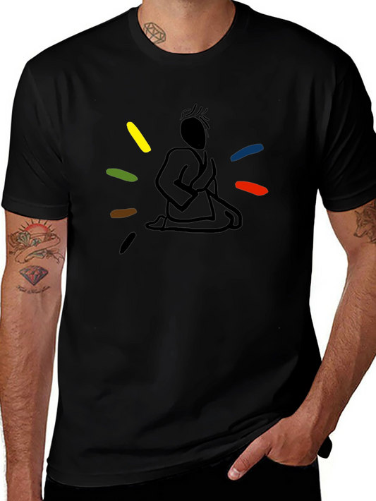 Meditating Martial Artist Graphic Tee