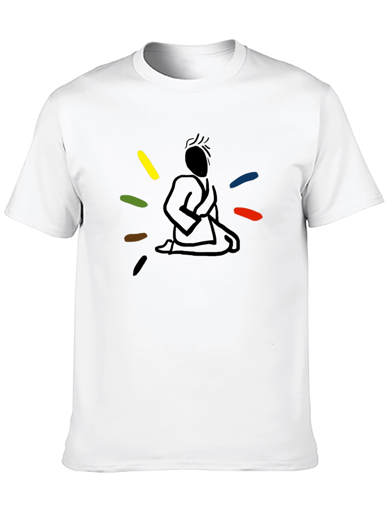 Meditating Martial Artist Graphic Tee