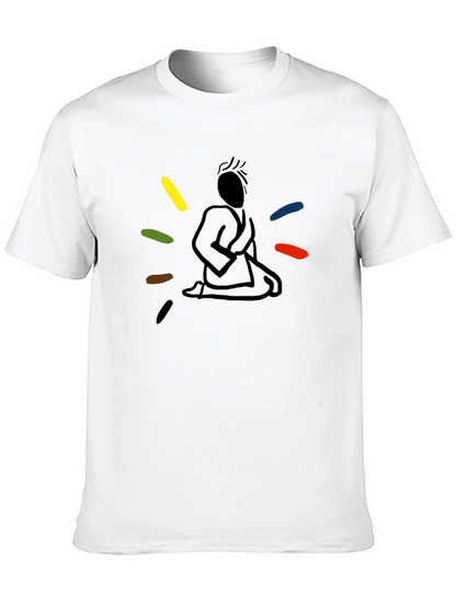 Meditating Martial Artist Graphic Tee