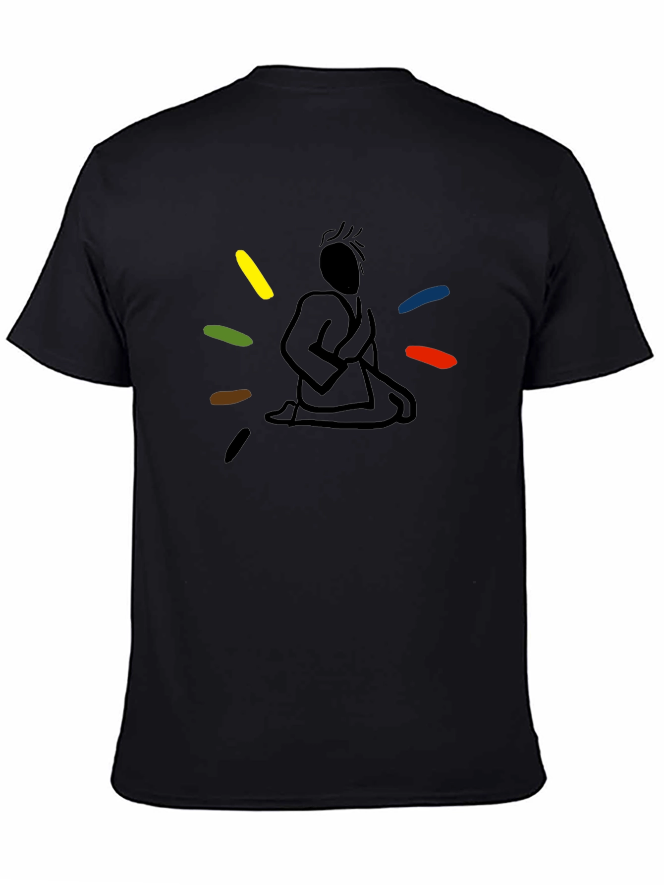 Meditating Martial Artist Graphic Tee