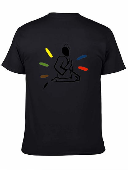 Meditating Martial Artist Graphic Tee