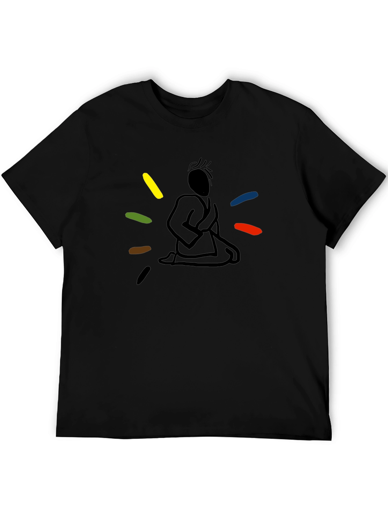 Meditating Martial Artist Graphic Tee