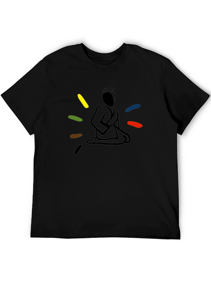 Meditating Martial Artist Graphic Tee