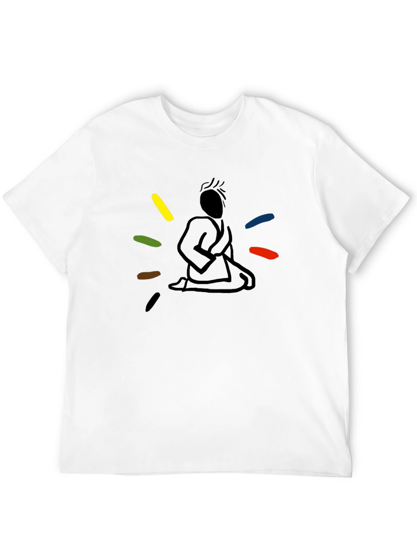 Meditating Martial Artist Graphic Tee