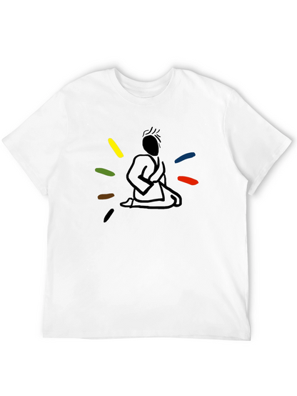 Meditating Martial Artist Graphic Tee