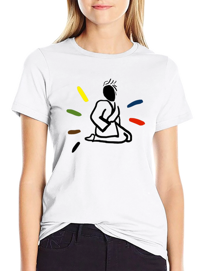 Meditating Martial Artist Graphic Tee
