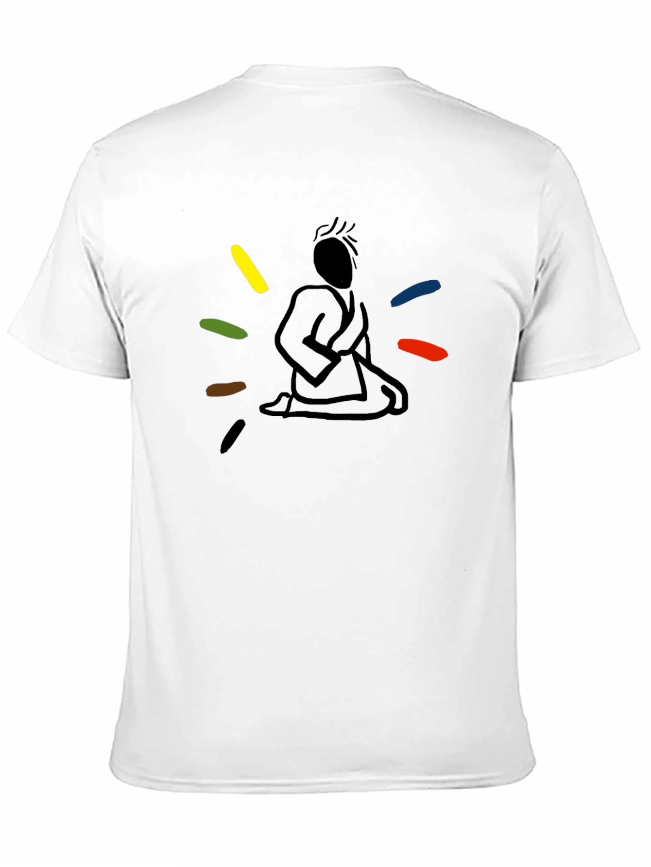 Meditating Martial Artist Graphic Tee