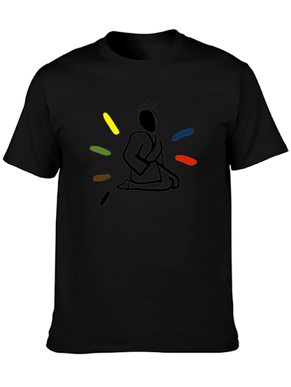 Meditating Martial Artist Graphic Tee