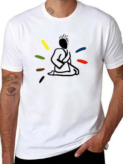Meditating Martial Artist Graphic Tee