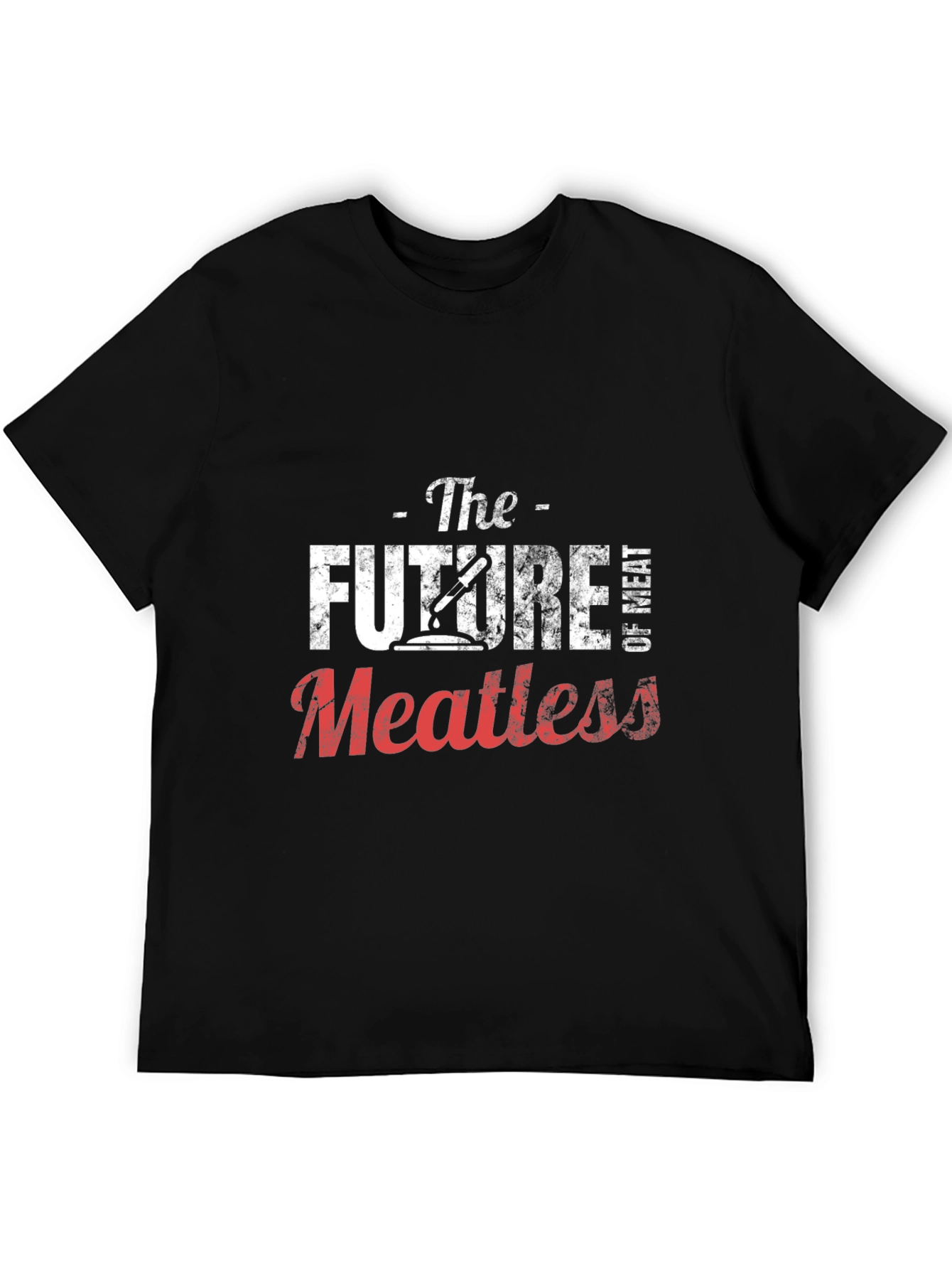 The Future of Meatless Black Graphic T-Shirt