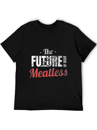 The Future of Meatless Black Graphic T-Shirt