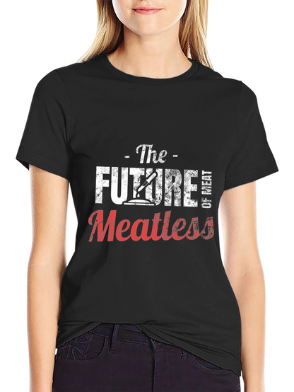 The Future of Meatless Black Graphic T-Shirt