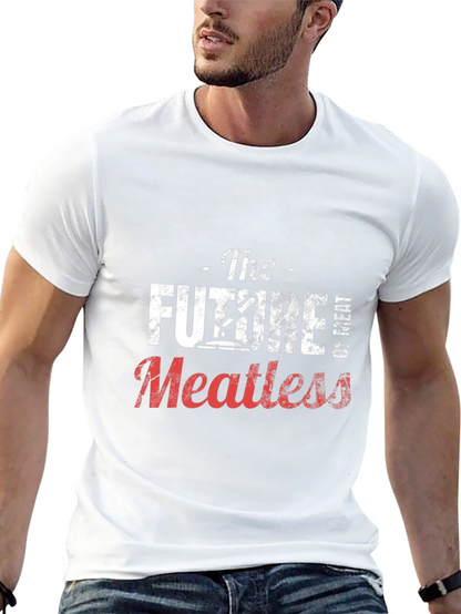 The Future of Meatless Black Graphic T-Shirt