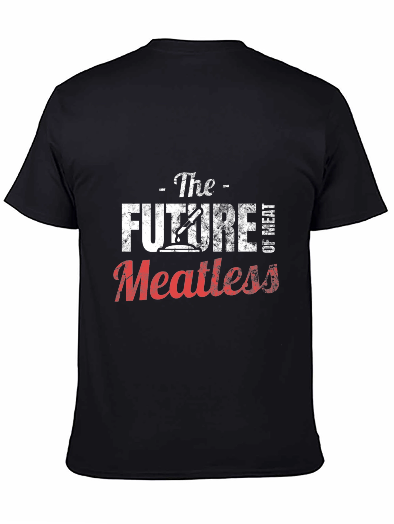 The Future of Meatless Black Graphic T-Shirt