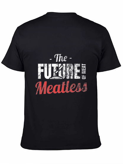 The Future of Meatless Black Graphic T-Shirt