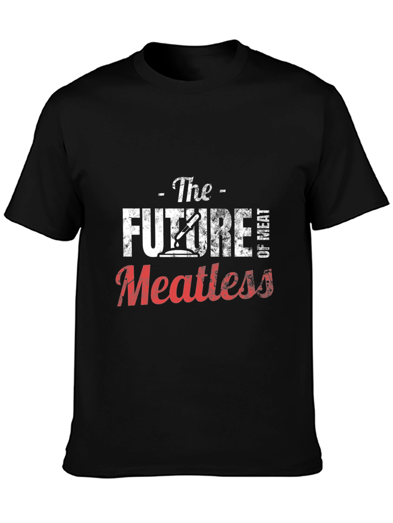 The Future of Meatless Black Graphic T-Shirt