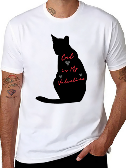 Cat is My Valentine Graphic Tee