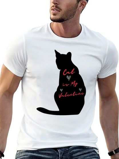 Cat is My Valentine Graphic Tee