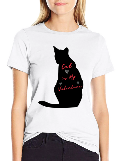 Cat is My Valentine Graphic Tee
