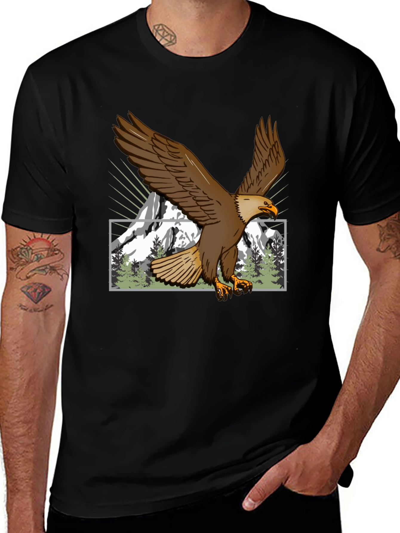 Eagle Mountain Graphic Tee - Nature Lovers Shirt