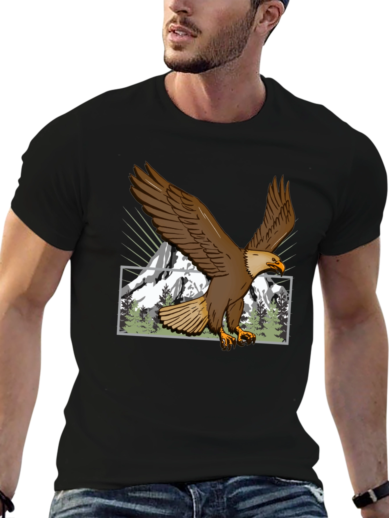 Eagle Mountain Graphic Tee - Nature Lovers Shirt