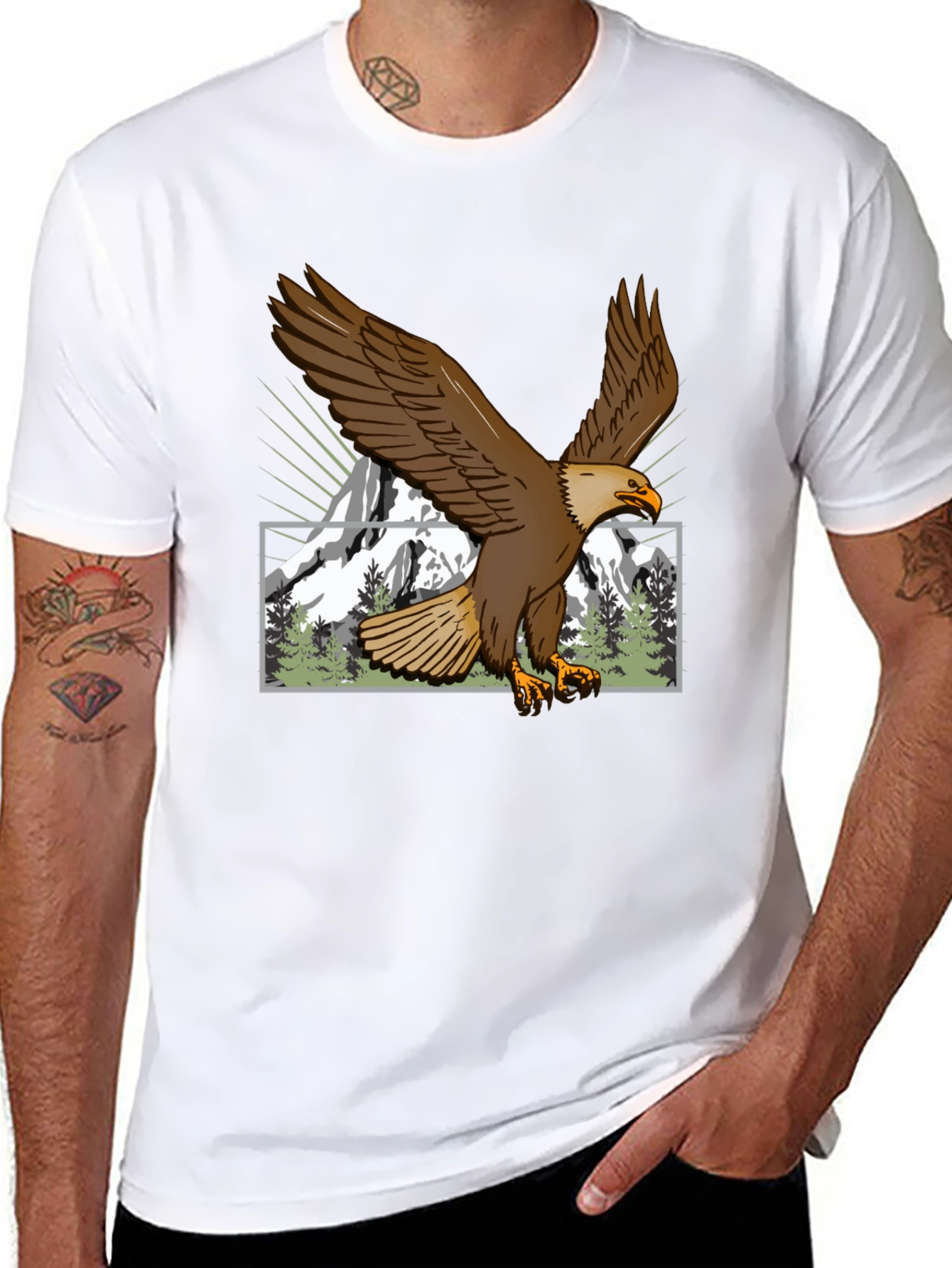 Eagle Mountain Graphic Tee - Nature Lovers Shirt