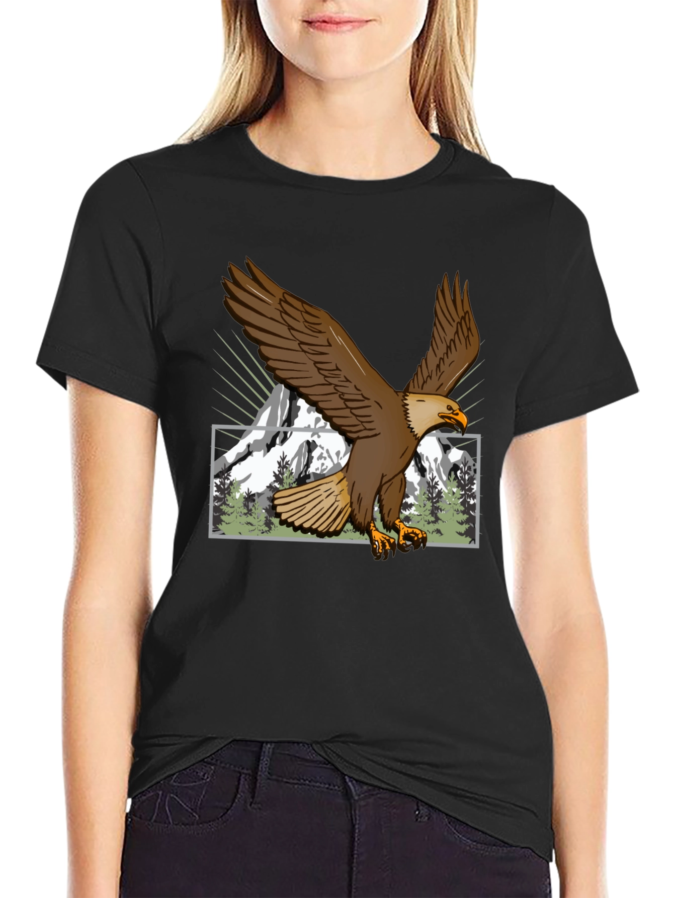 Eagle Mountain Graphic Tee - Nature Lovers Shirt