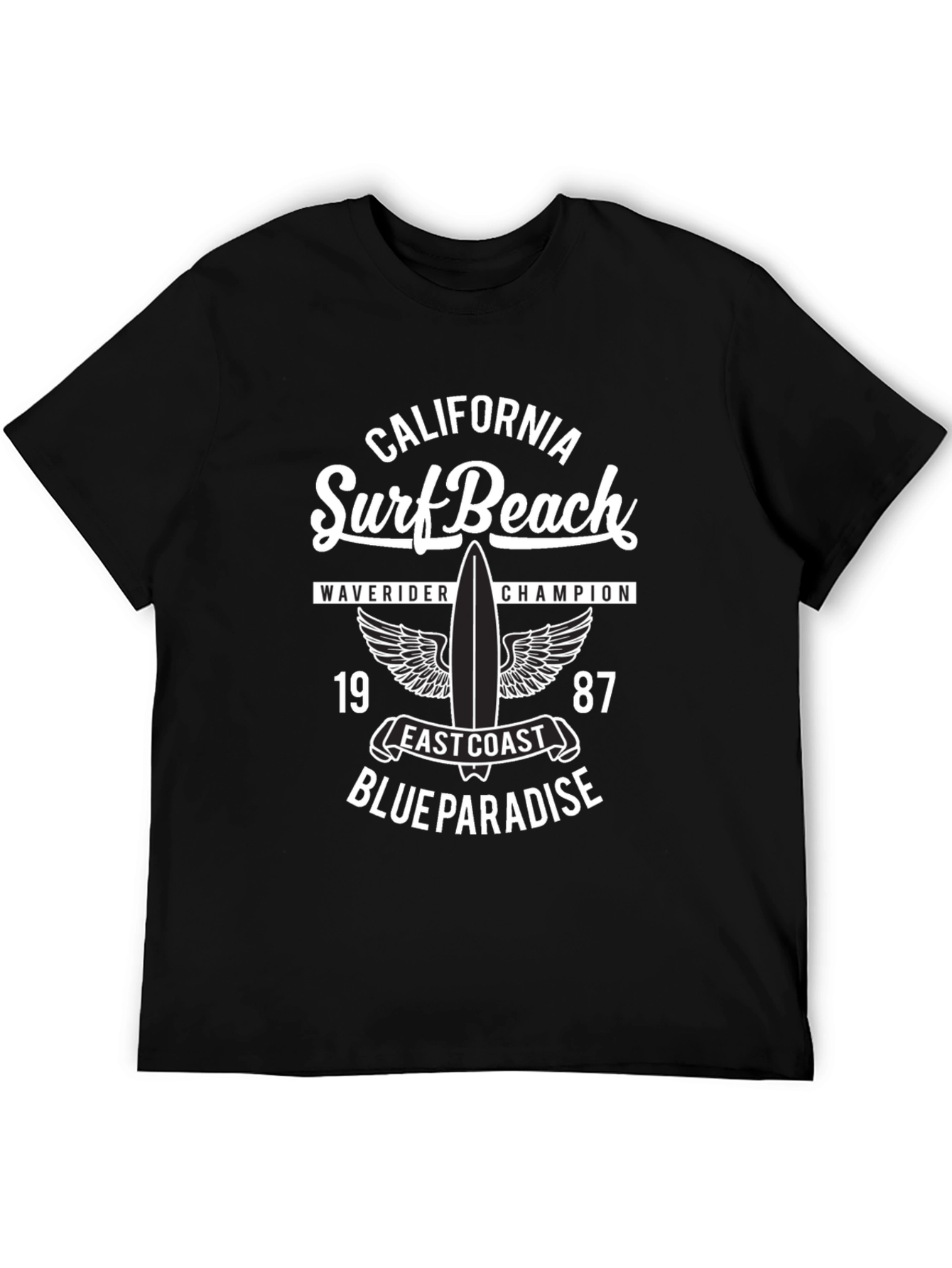 California Surf Beach Graphic T-Shirt