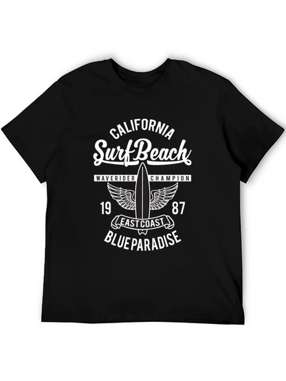 California Surf Beach Graphic T-Shirt