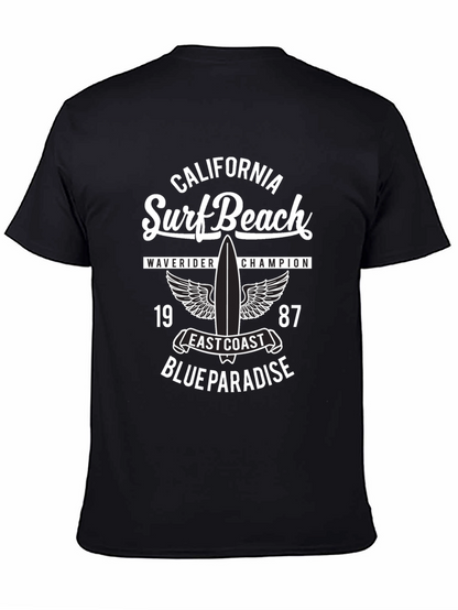 California Surf Beach Graphic T-Shirt