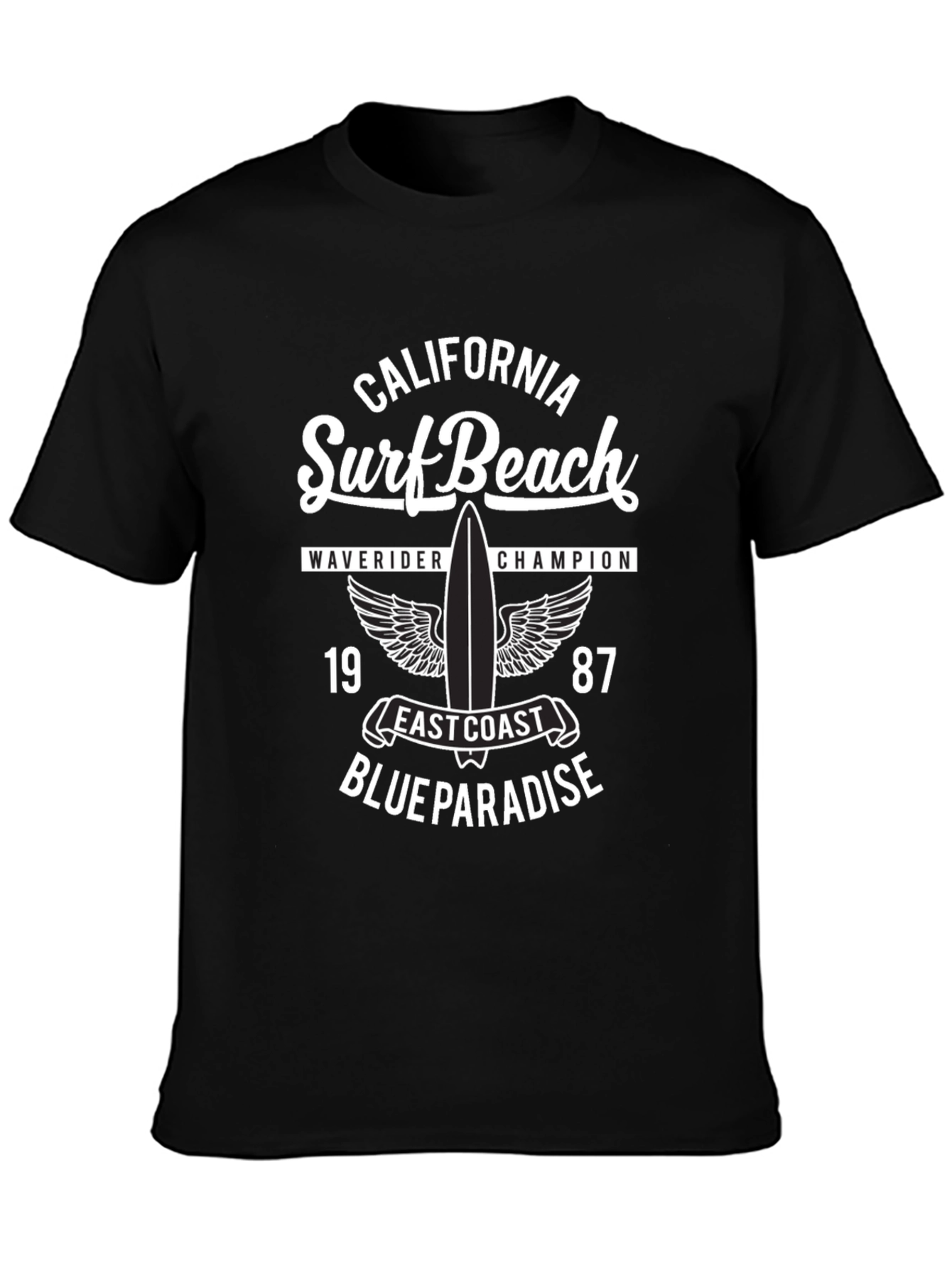 California Surf Beach Graphic T-Shirt