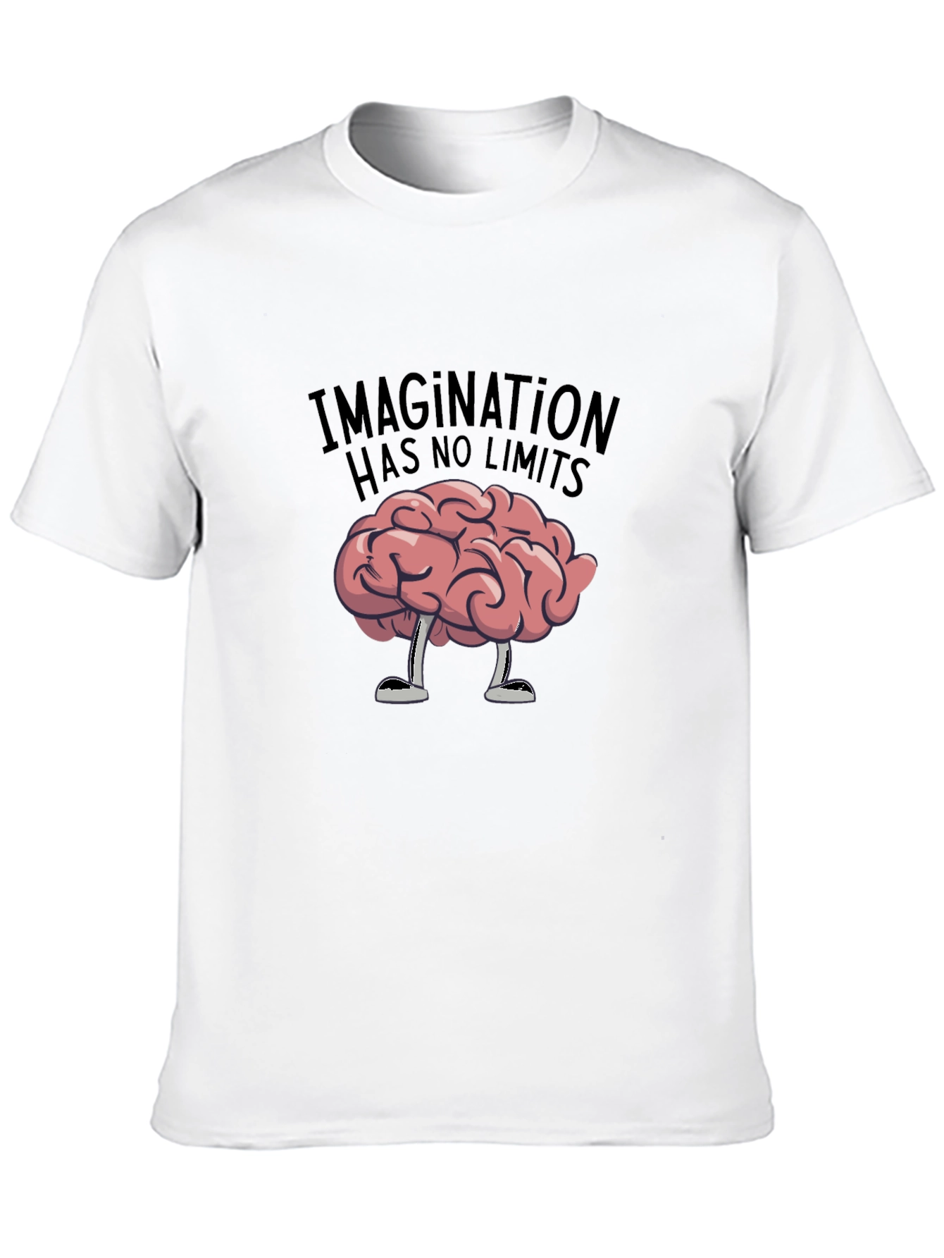 Imagination Has No Limits Brain Graphic Tee