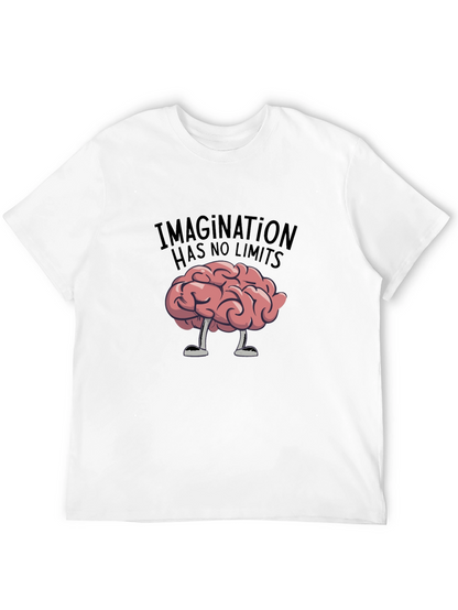 Imagination Has No Limits Brain Graphic Tee