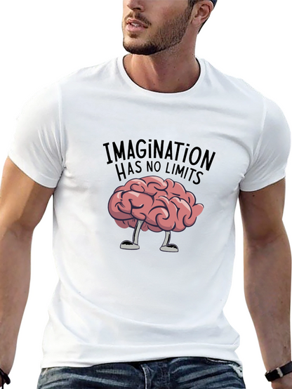 Imagination Has No Limits Brain Graphic Tee