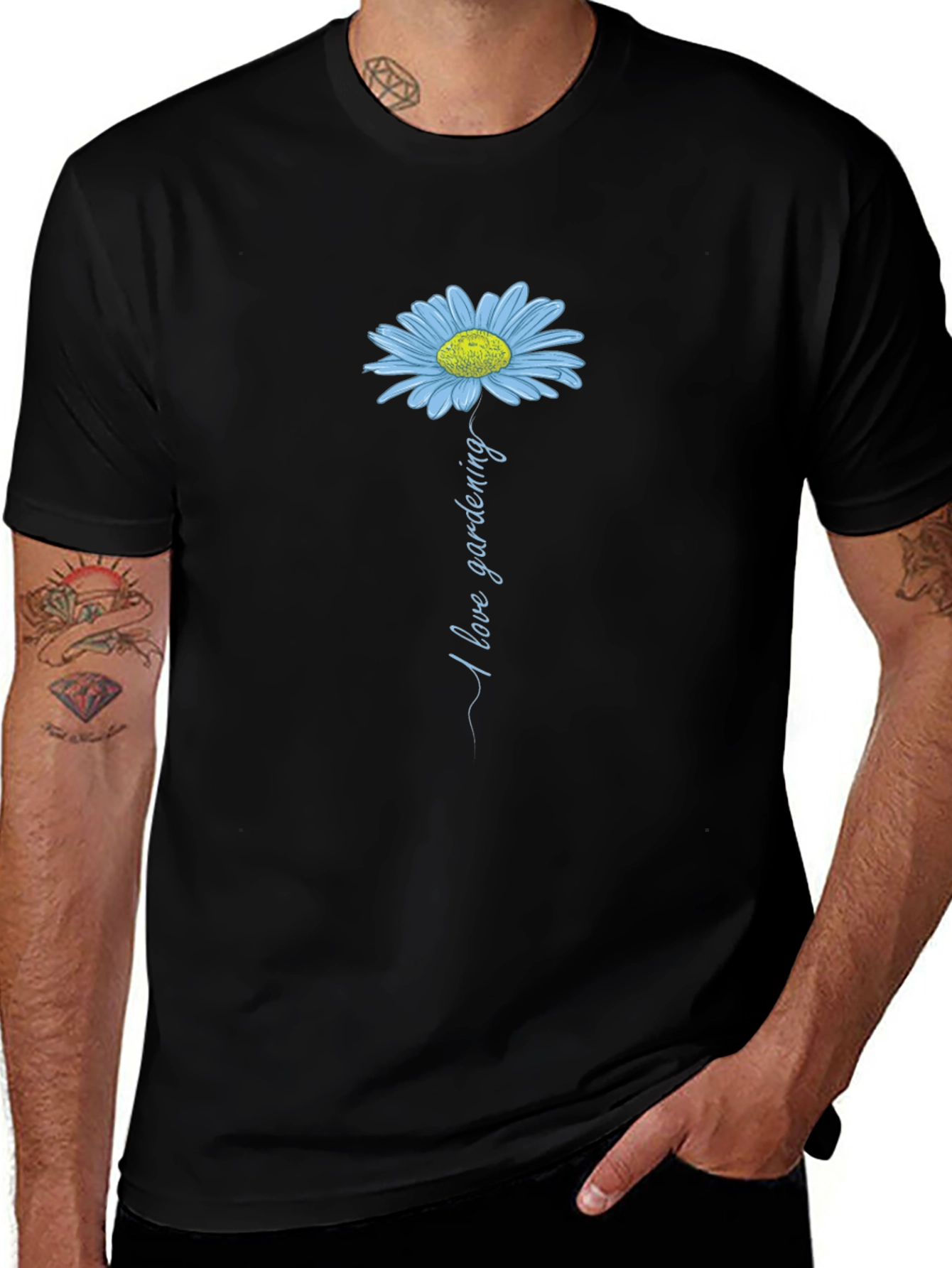 I Love Gardening Graphic Tee - Black Unisex Shirt
