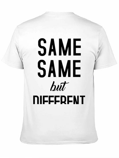 Same Same But Different Black Graphic Tee