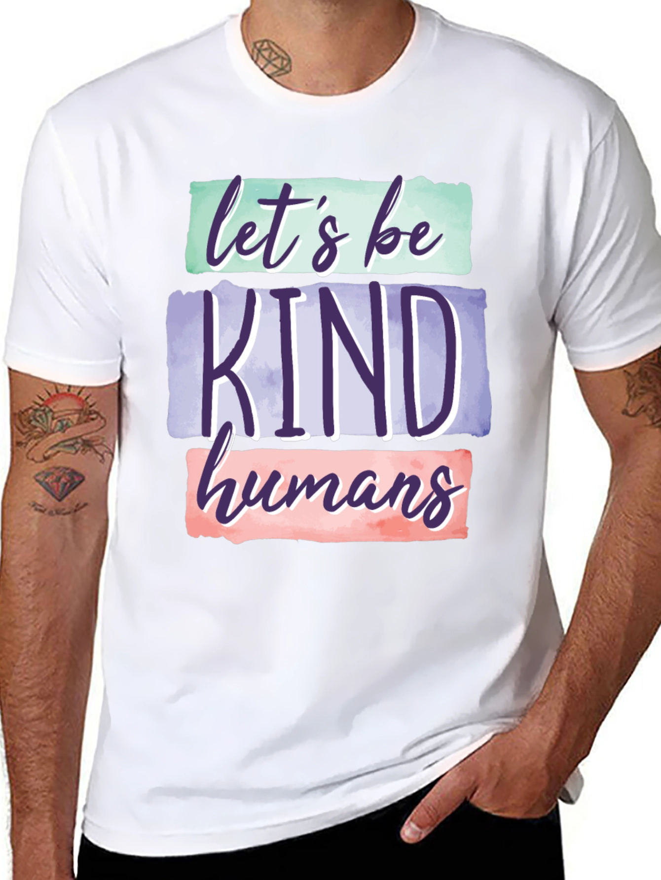 Lets Be Kind Humans Graphic T-Shirt