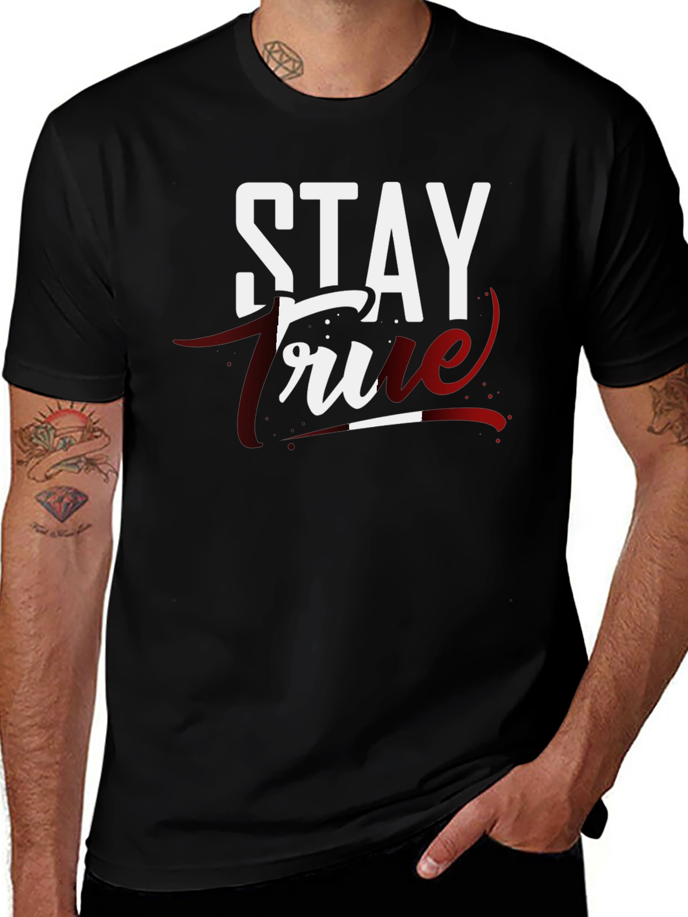 Stay True Graphic T-Shirt - Premium Cotton Tee