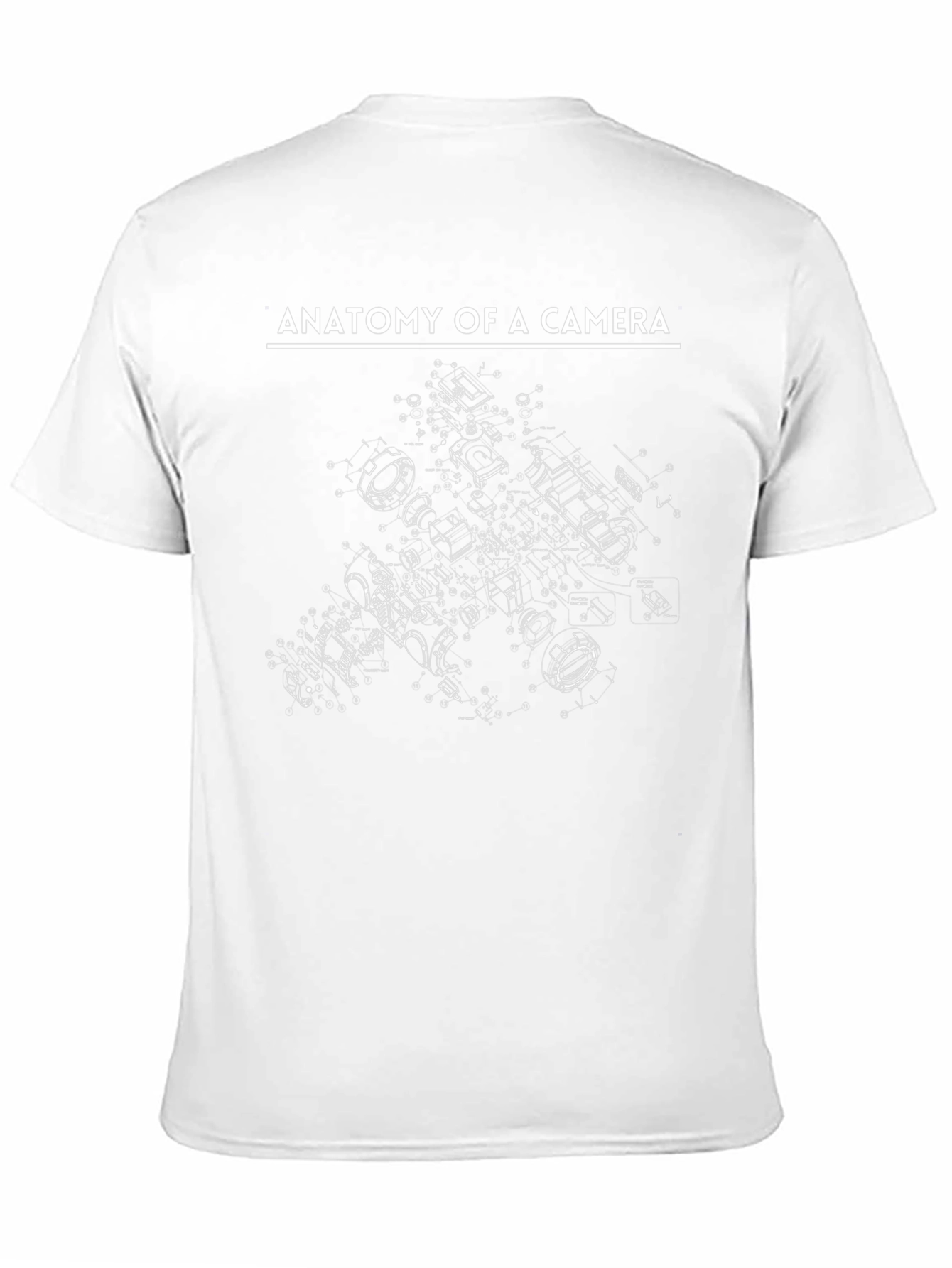 Anatomy of a Camera Black Graphic Tee